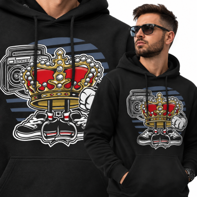 BLUZA Z KAPTUREM  ANIMOWANA STREET KING